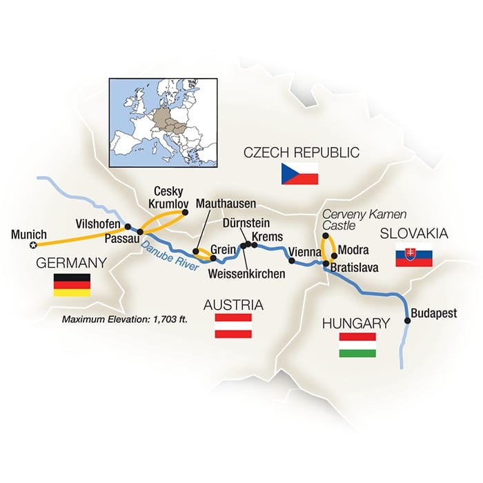 8 Day Tauck River Cruise from Budapest to Munich 2022