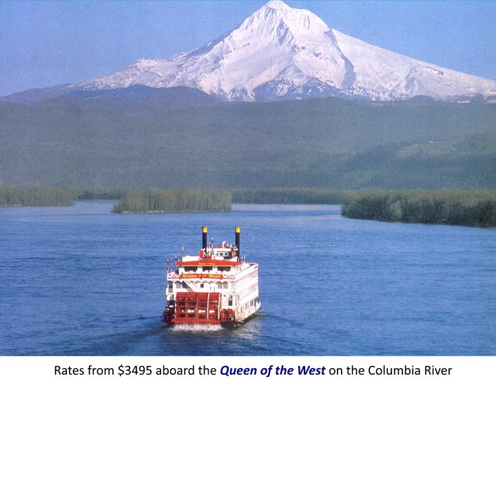 Adventure Cruises, Columbia River cruise, Queen of the West ...