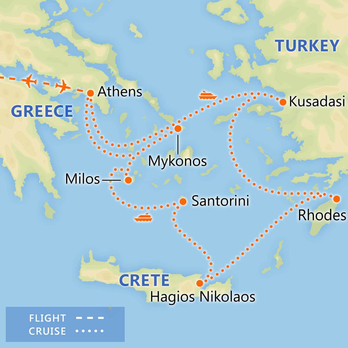 Athens &  7 Day Greek Isles Cruise, 2020