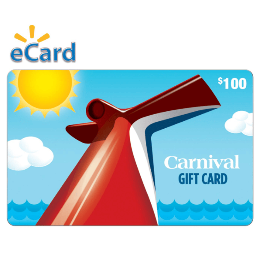 Carnival Cruise Lines $100 Gift Card (Email Delivery)
