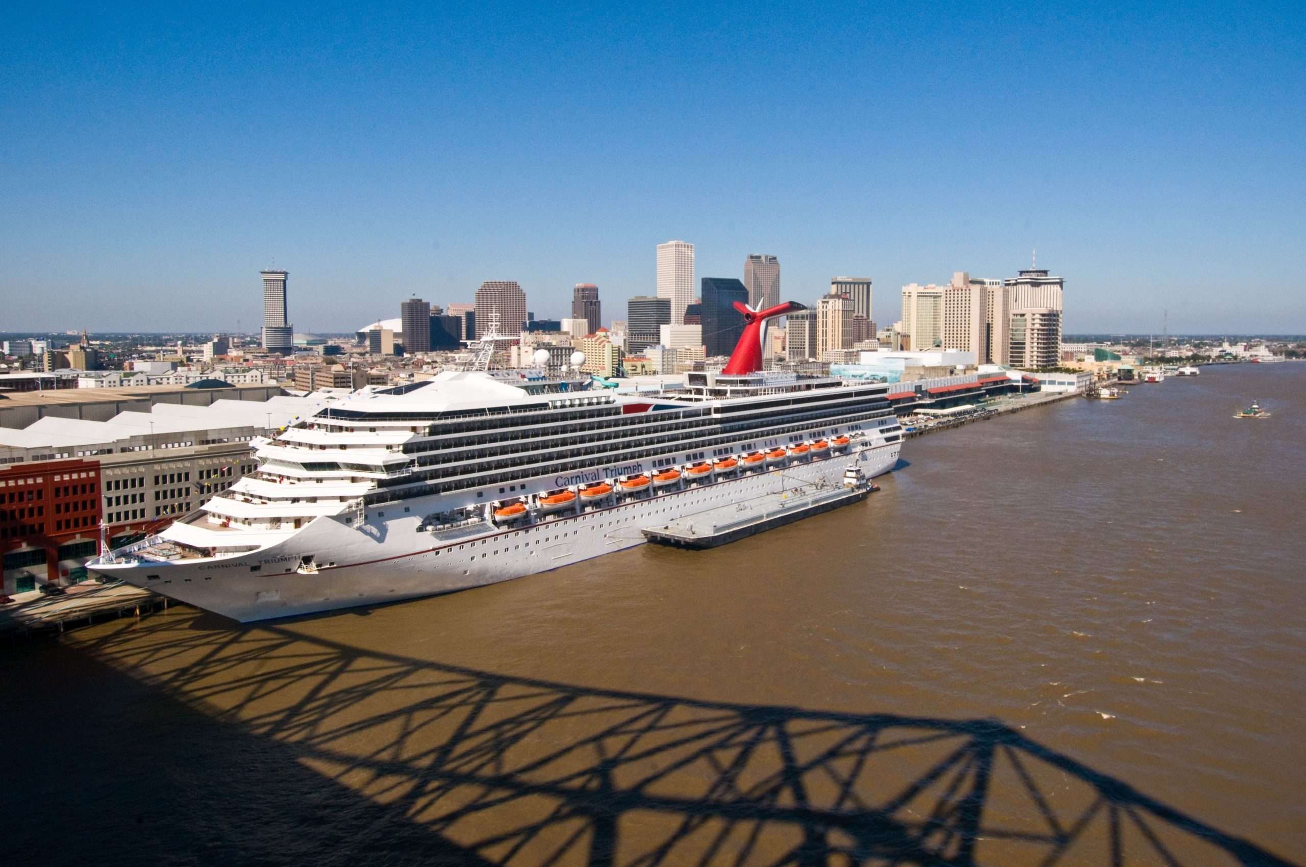 carnival ship in New Orleans