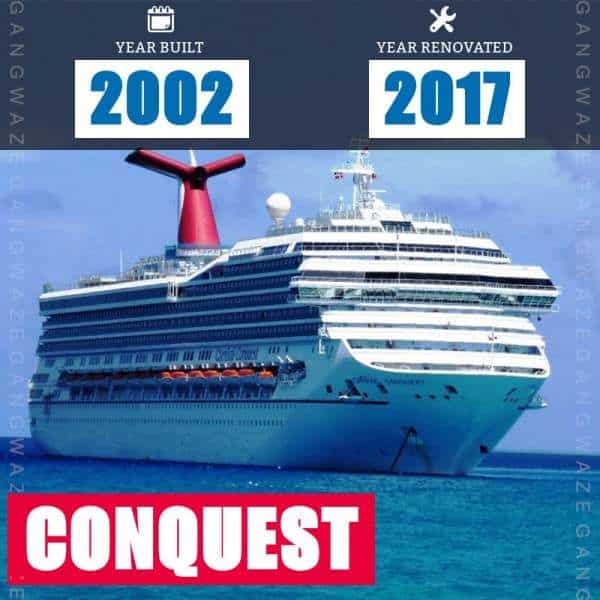 Carnival Ships by Age [2020] Newest to Oldest with Infographic ...