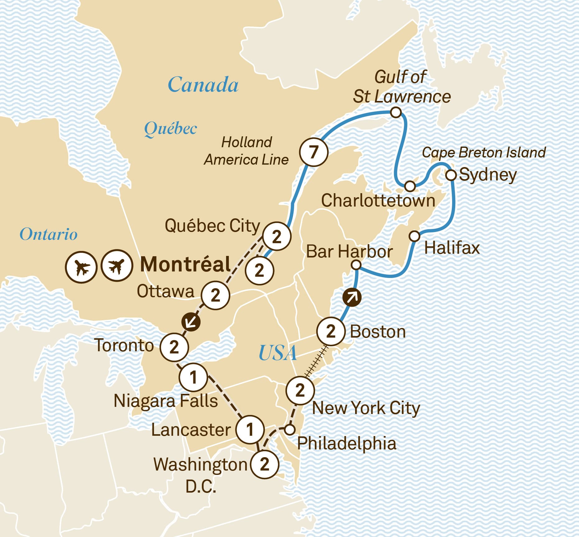 Colours of Eastern Canada and New England Cruise