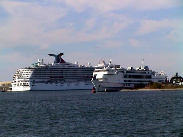 Cruise ships docked at Port Canaveral