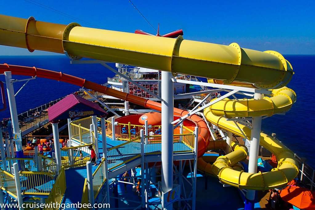Cruise Ships Water Slides Review  cruise with gambee