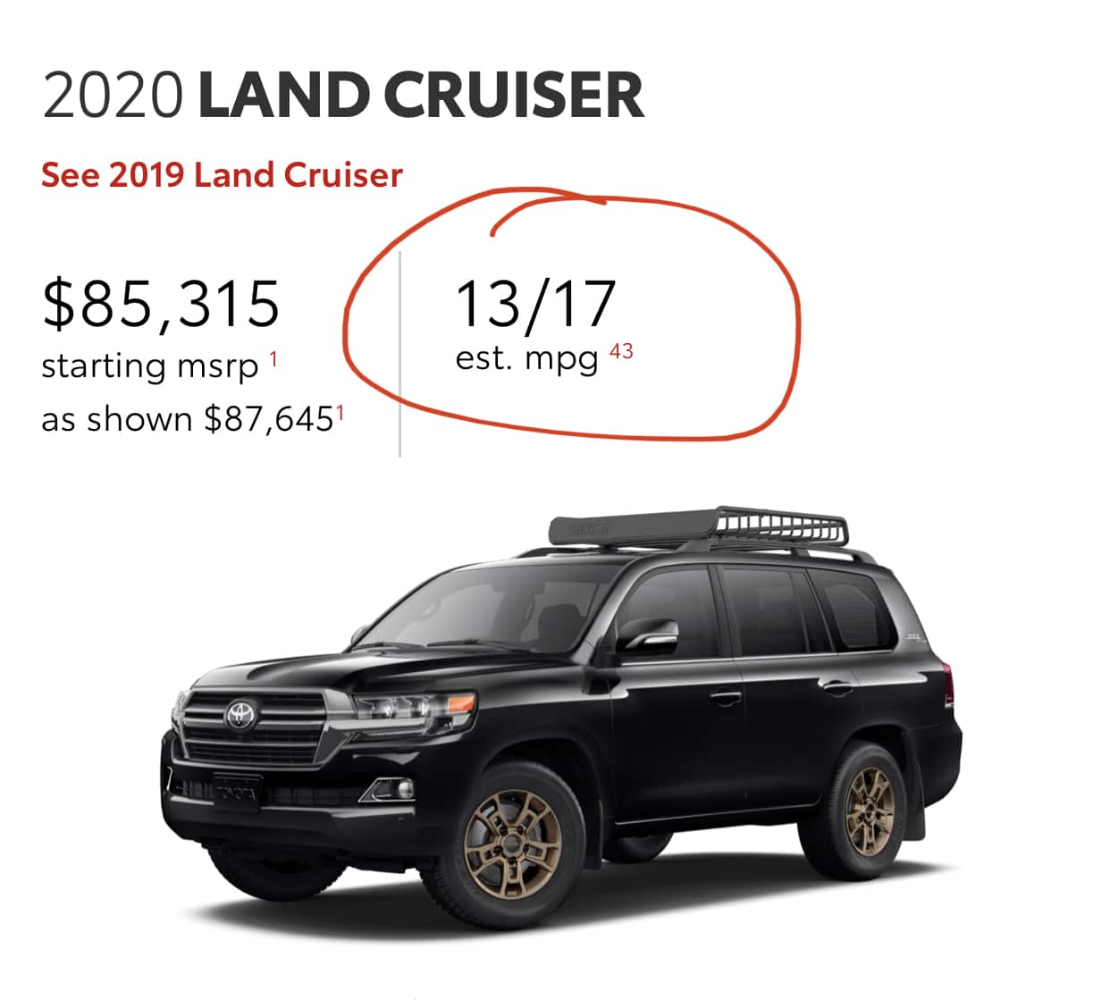 Difference between Land Cruiser and Sequoia? Really.