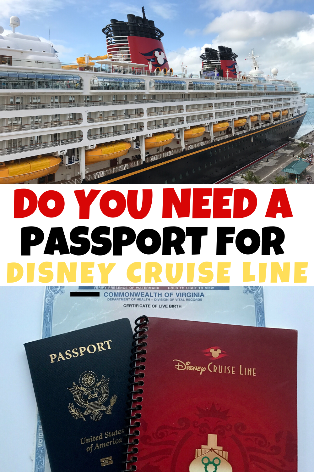 Do You Need a Passport for Disney Cruise Line? DCL ...
