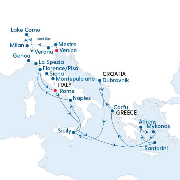 Essence of Italy &  The Greek Isles in 2022