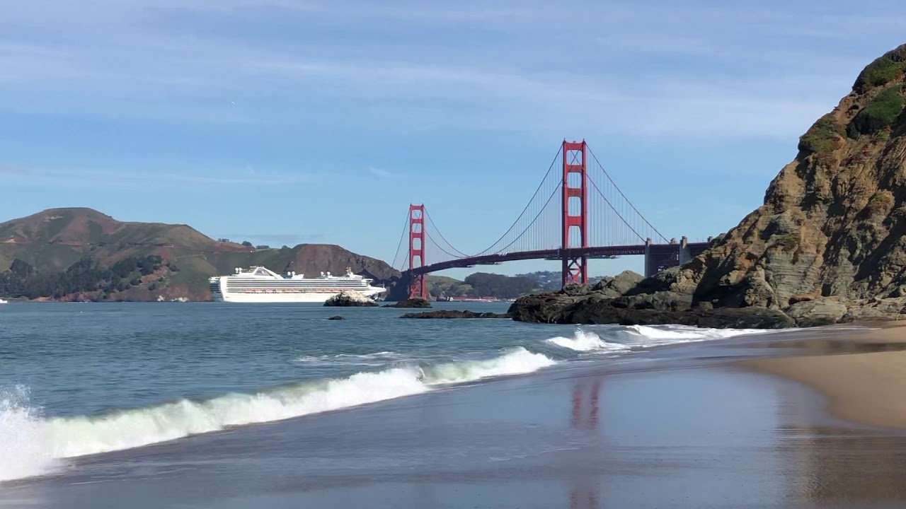 Grand Princess Cruise Ship Enters the San Francisco Bay ...