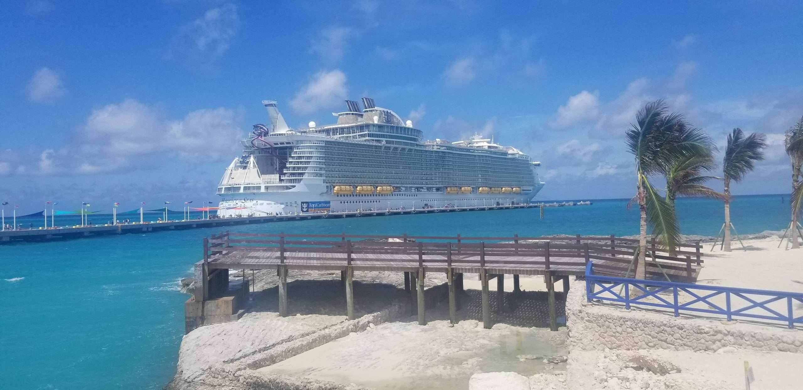 Harmony of the Seas at CocoCay yesterday. We