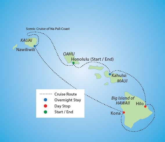 Hawaiian Islands Cruise &  Tour