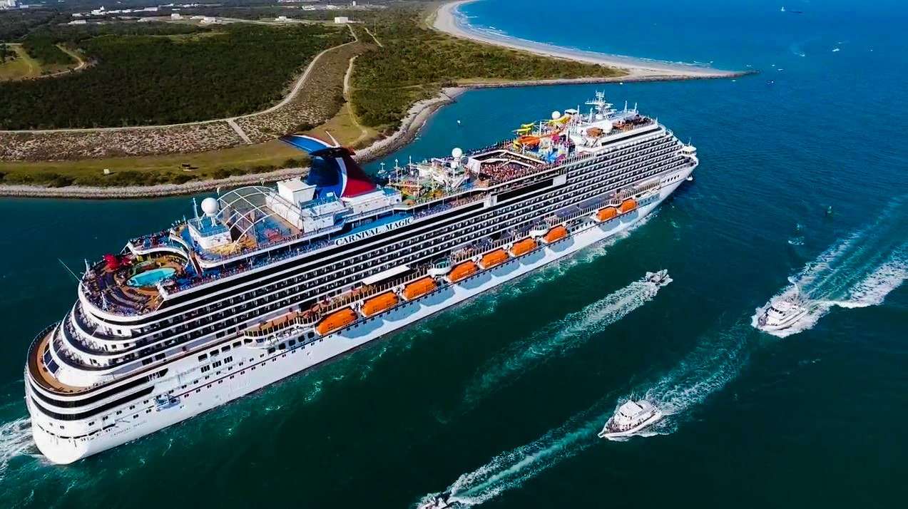 Just Another Busy Day At Port Canaveral With 3 Large ...