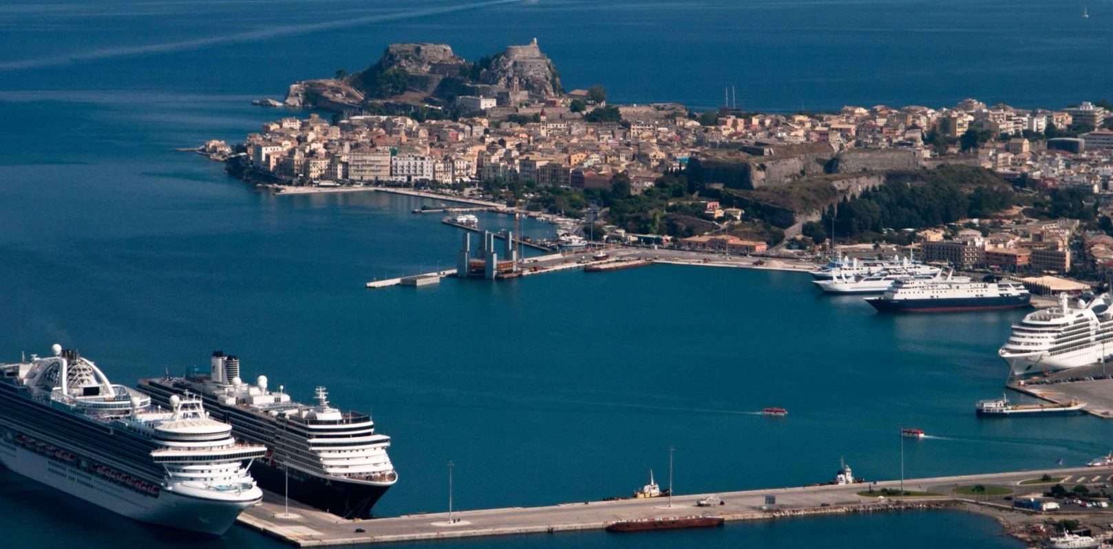 New cruise ship terminal at Corfu Port