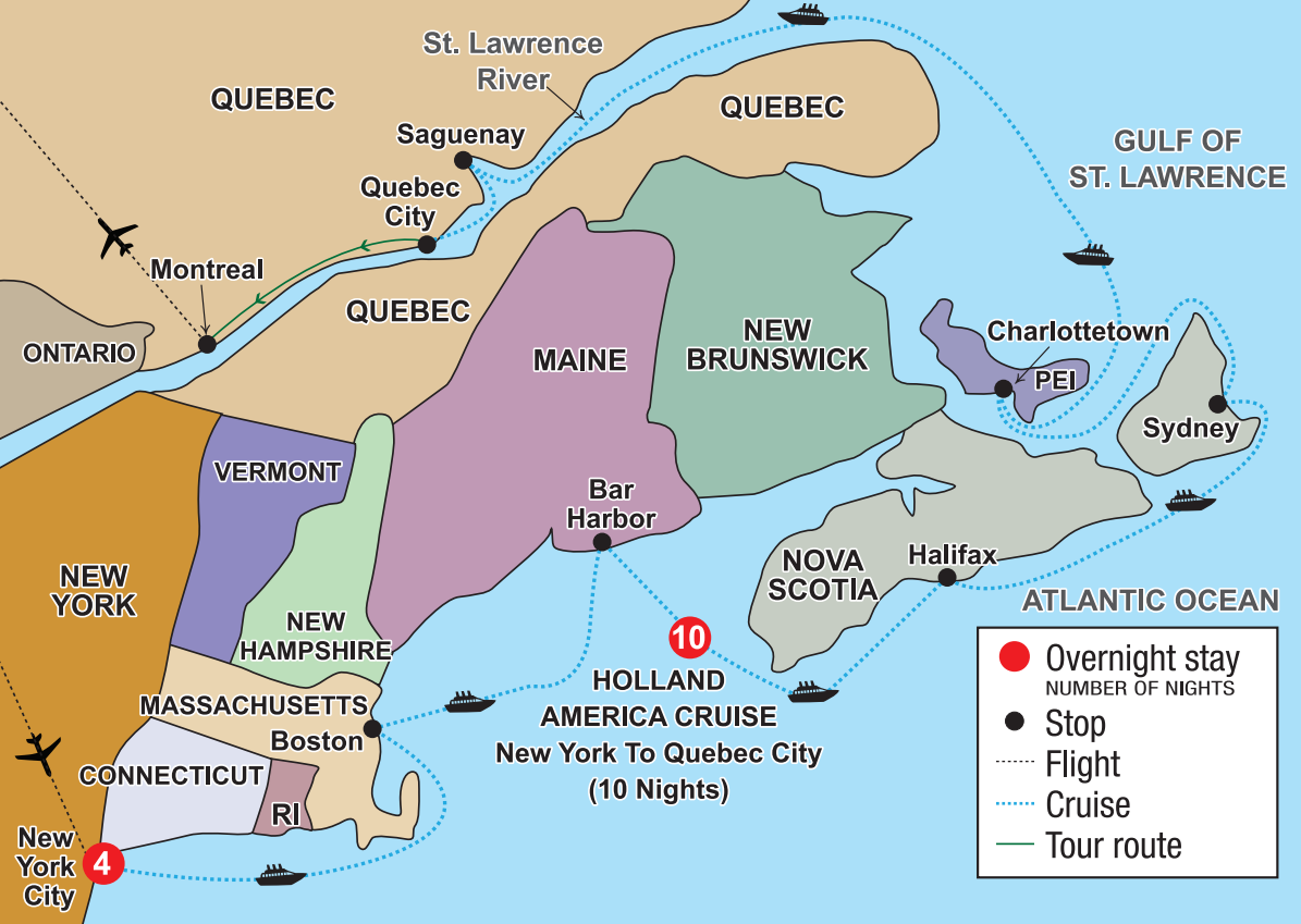 New York City &  Atlantic Canada Cruising