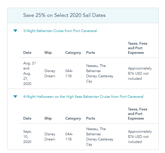 News! Disney Cruise Line Announces New Discounts and Deals for 2020 ...