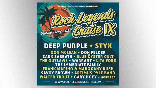 Next Rock Legends Cruise rescheduled for February 2022, lineup includes ...