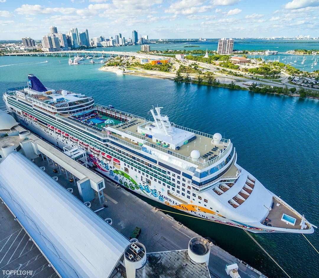 Norwegian Pearl at Port of Miami in 2020
