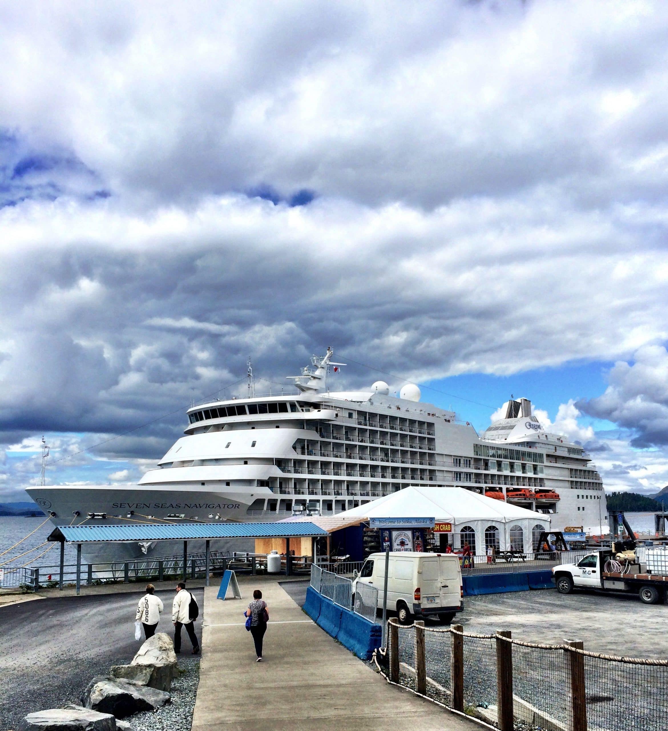 Regent Navigator docked in Sitka, Alaska