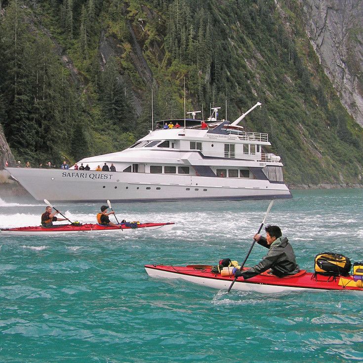 Small ship cruising the Fjords of Alaska with UnCruise Adventures Image ...