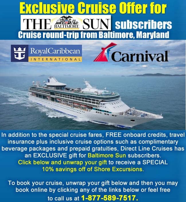 Special Cruise Offer for Baltimore Sun Subscribers