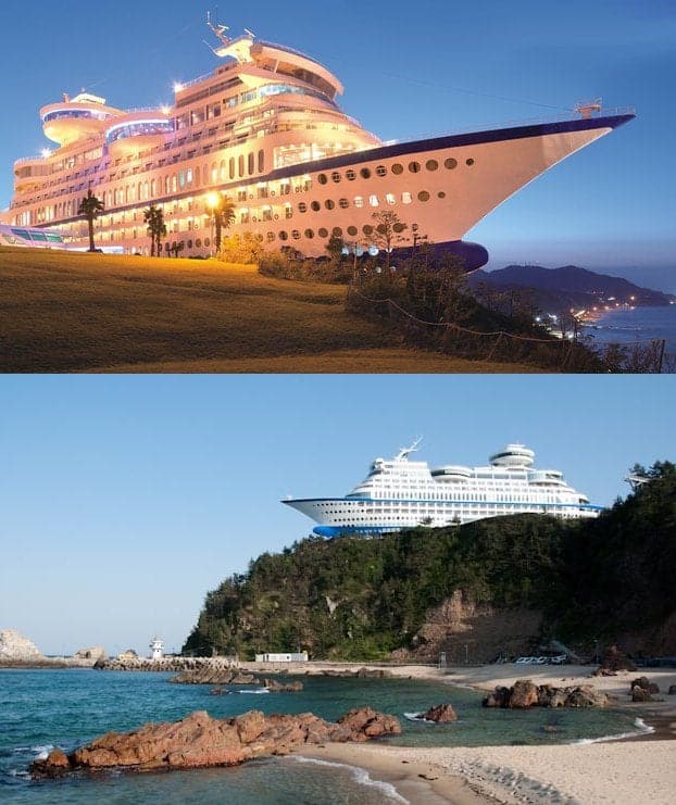 Sun Cruise resort in South Korea looks like a cruise ship : BeAmazed