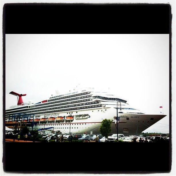 The Carnival Glory docked at the Marco Polo Cruise Terminal in Saint ...