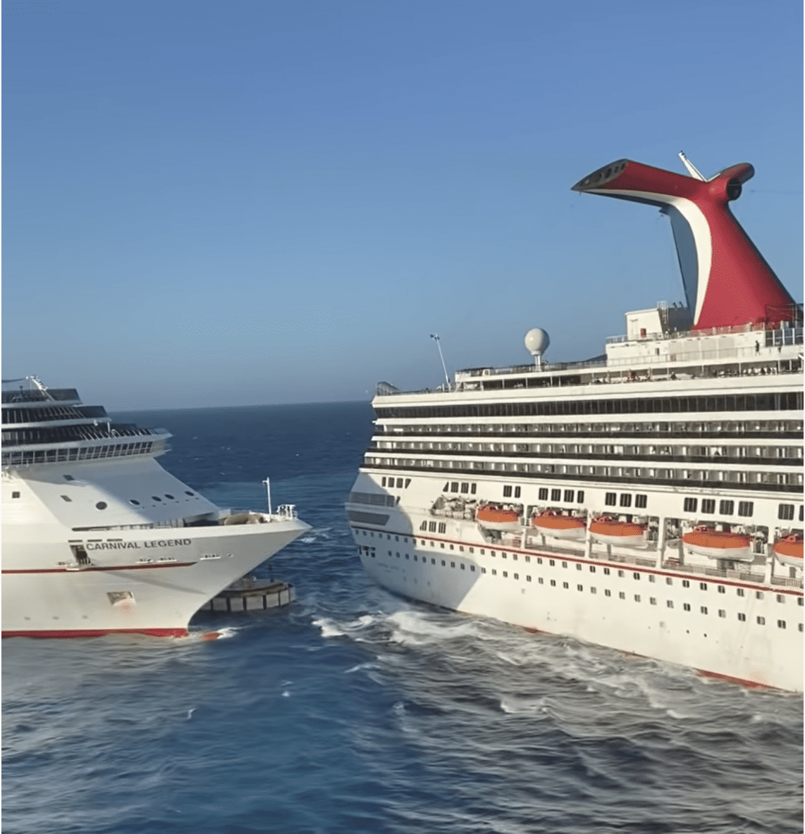 Two Carnival Cruise Ships Collide in Cozumel